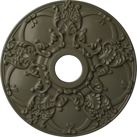 Ekena Millwork Norwich Ceiling Medallion (Fits Canopies up to 4 1/2"), 18"OD x 3 1/2"ID x 1 3/8"P, Witch Hazel CM18NOWHF